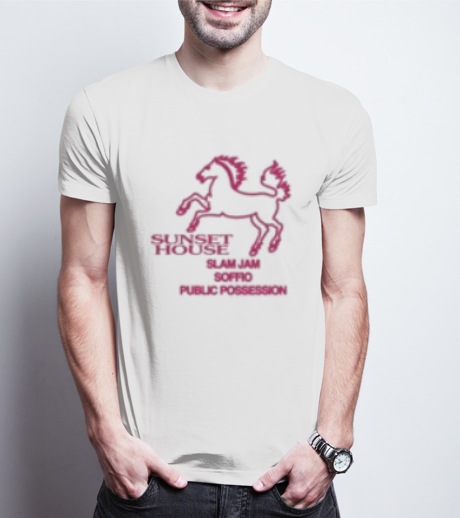 Public Possession Store Slam Jam Soffio Sunset House T-Shirt
