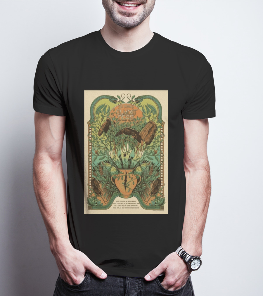 Joe Russo's Almost Dead 2026 Summer Tour Las Vegas Asheville Santa Cruz Denver T-Shirt