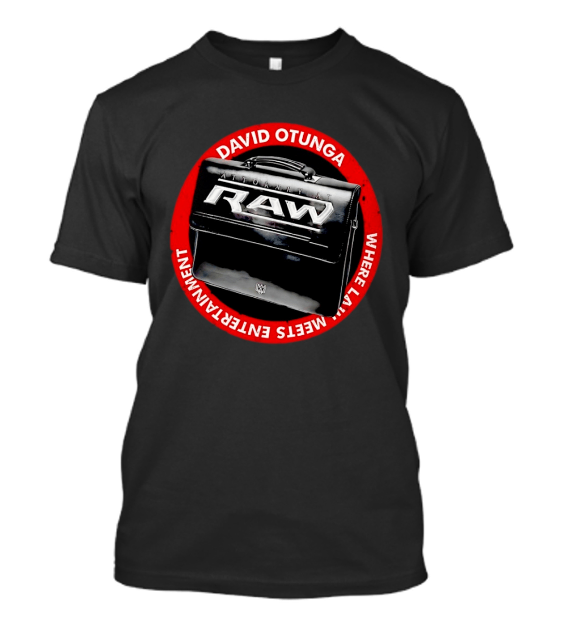 David Otunga Raw Attorney Briefcase Where Law Meets Entertainment T-Shirt