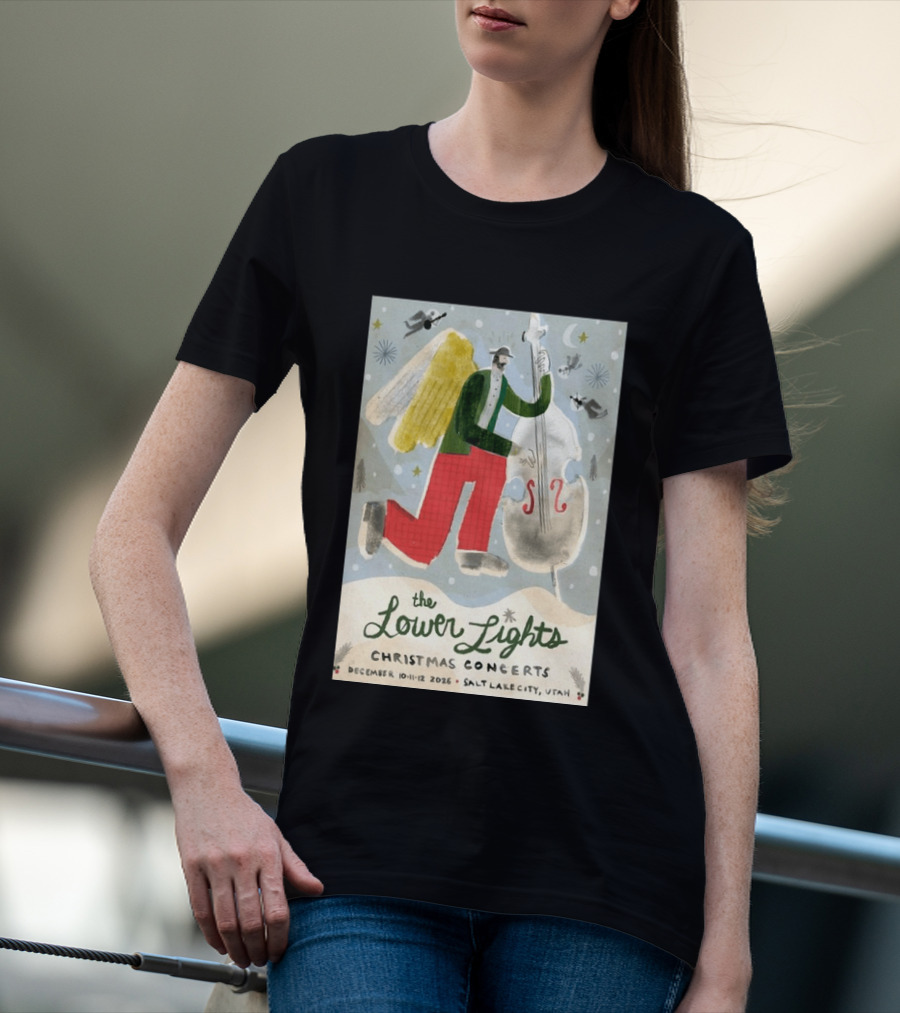 The Lower Lights Christmas Concerts December 10 11 12 2026 Salt Lake City Utah Angel T-Shirt