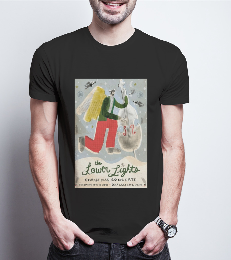 The Lower Lights Christmas Concerts December 10 11 12 2026 Salt Lake City Utah Angel T-Shirt