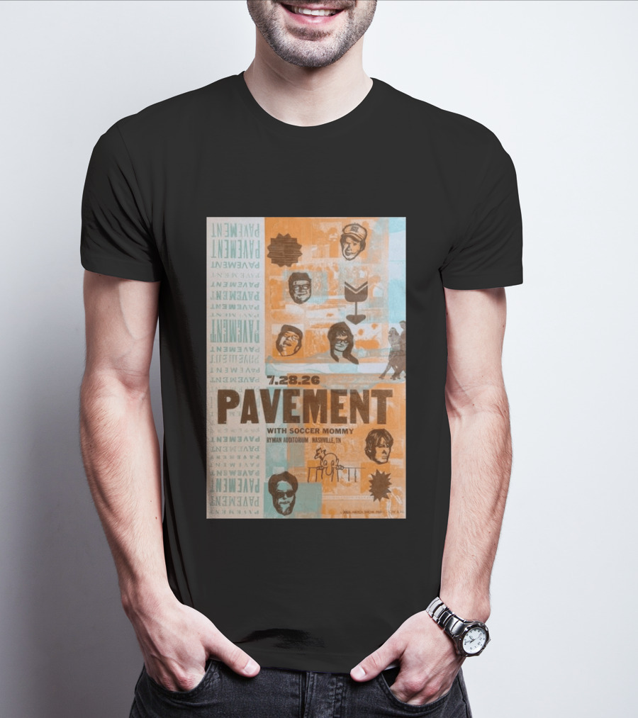 Pavement With Soccer Mommy Ryman Auditorium Nashville July 28 2026 T-Shirt