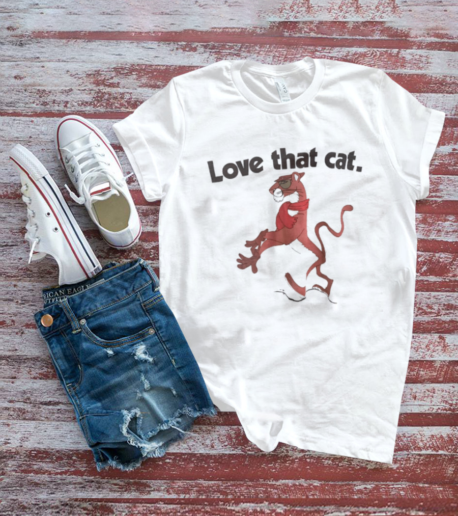 Love That Cat Cool Pink Panther T-Shirt