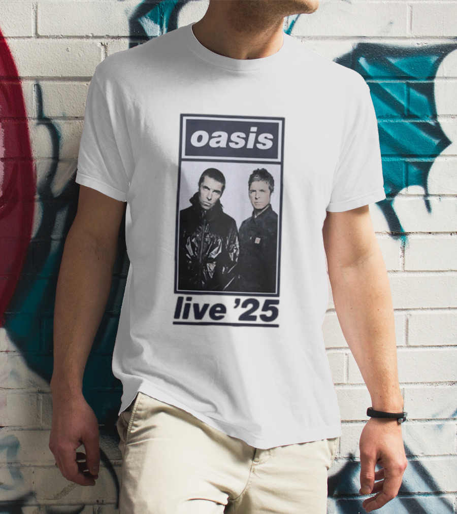 Oasis Live 2025 Liam Gallagher Band Tour T-Shirt