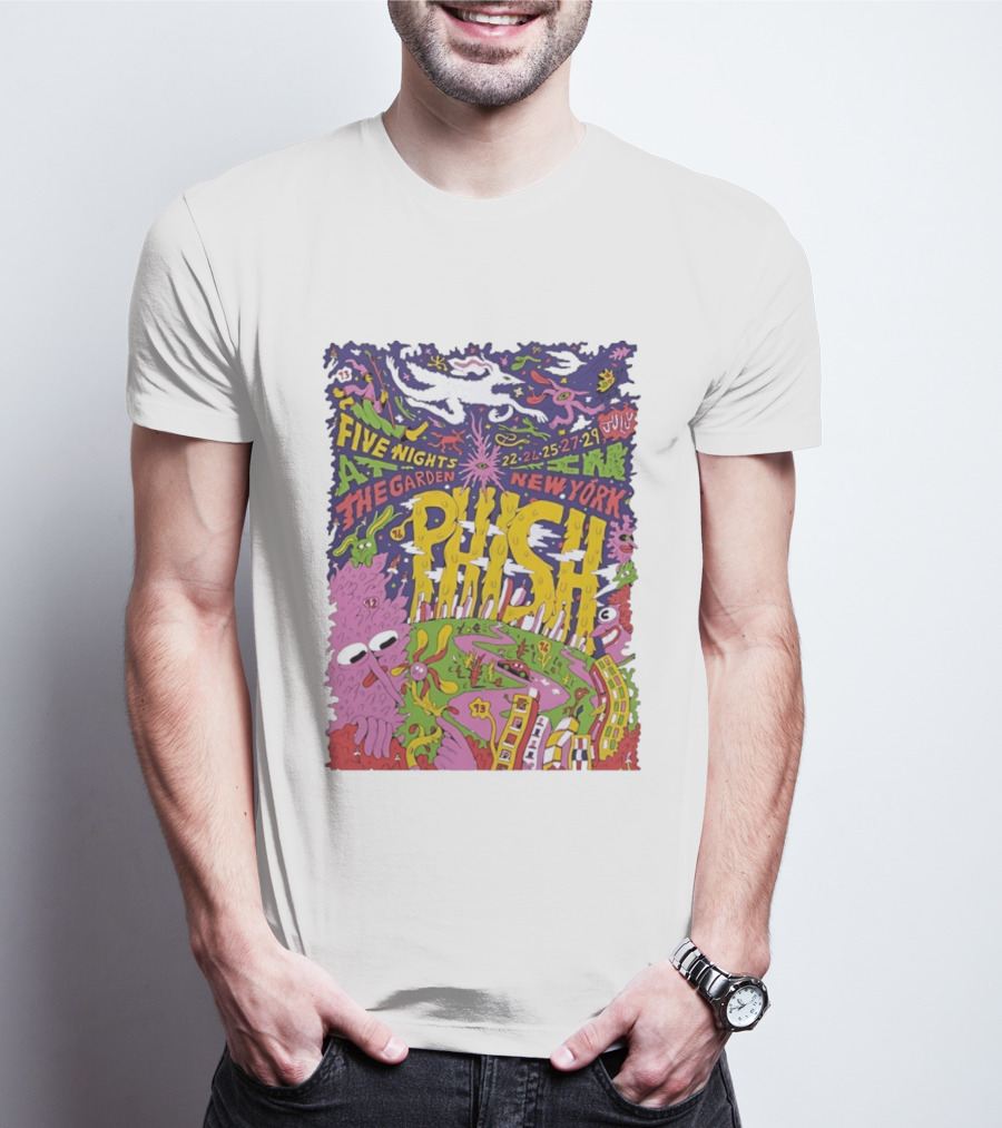 Phish Five Nights At The Garden New York July 2023 Concert T-Shirt