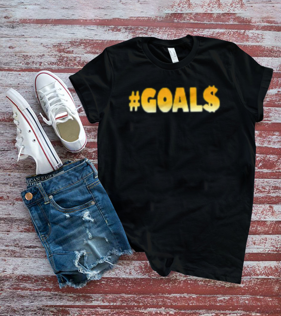 2024 New Year Money Goals Hashtag Wealth Ambitions Motivation T-Shirt