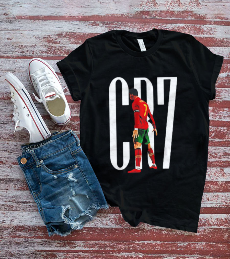CR7 Cristiano Ronaldo Portugal National Team Iconic Number 7 Soccer Legend T-Shirt