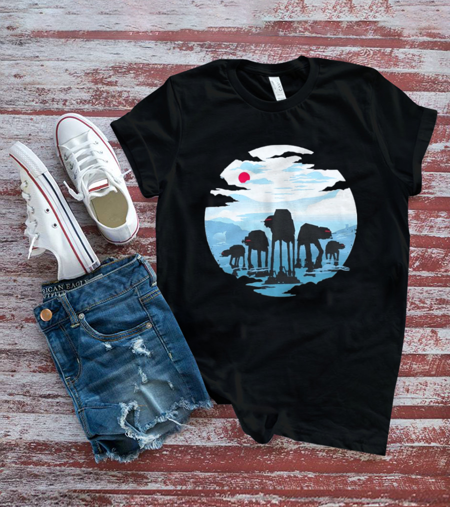AT AT Walkers Ice Planet Battle Scene T-Shirt
