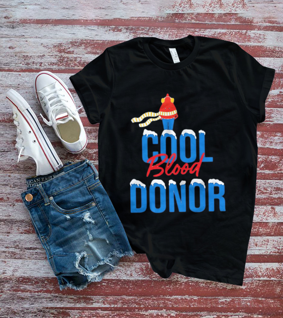 Cool Blood Donor Winter T-Shirt