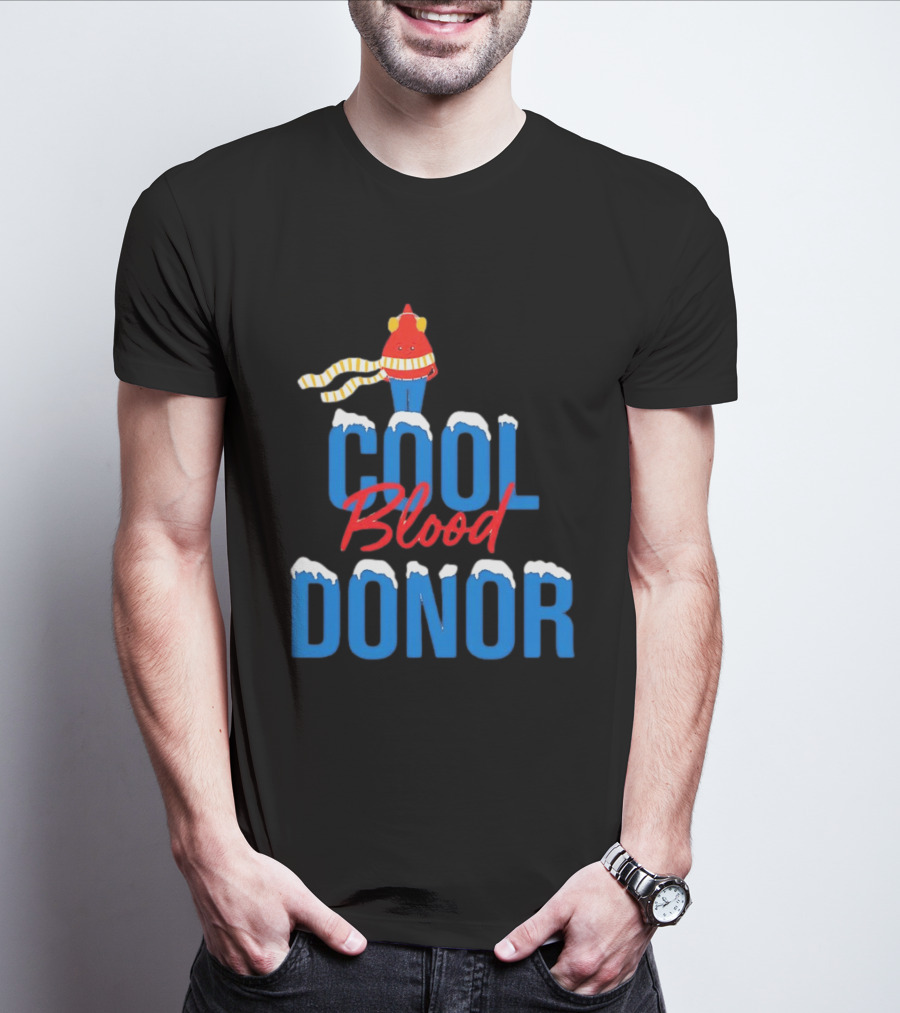 Cool Blood Donor Winter T-Shirt