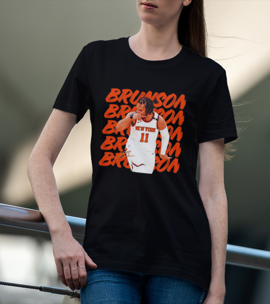 Brunson 11 New York Knicks Basketball Player T-Shirt