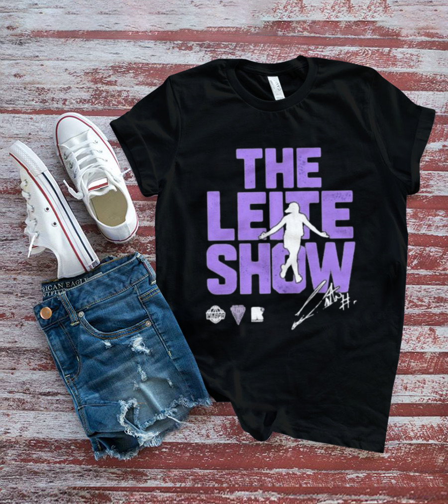 The Leite Show WNBPA Signature Purple Basketball T-Shirt