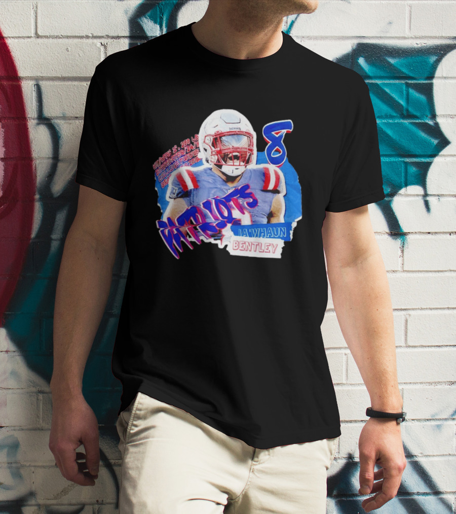 Patriots Ja'whaun Bentley New England 8 Football Superstars T-Shirt