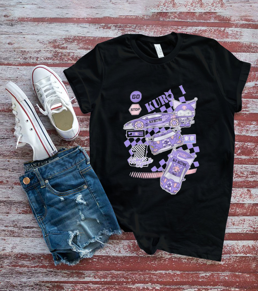 Kuromi Tokyo Speed Racing Number 07 Go Stop T-Shirt