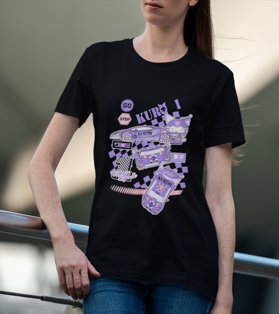 Kuromi Tokyo Speed Racing Number 07 Go Stop T-Shirt