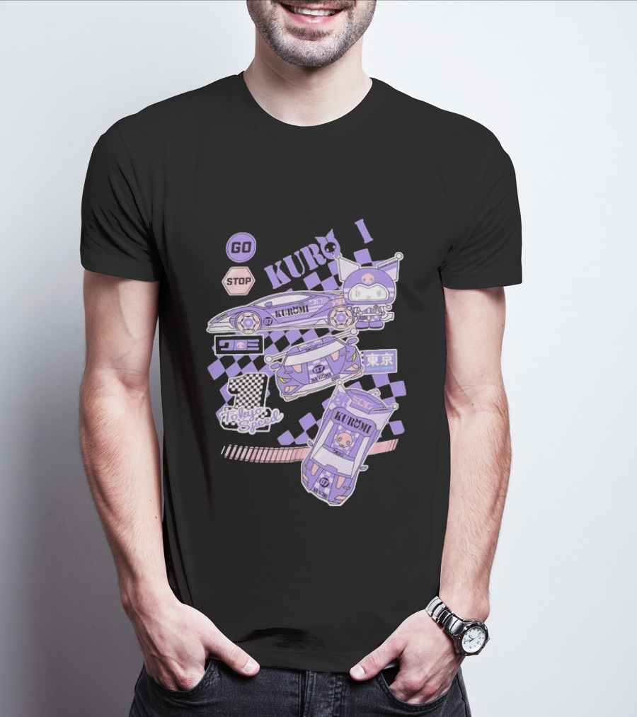 Kuromi Tokyo Speed Racing Number 07 Go Stop T-Shirt