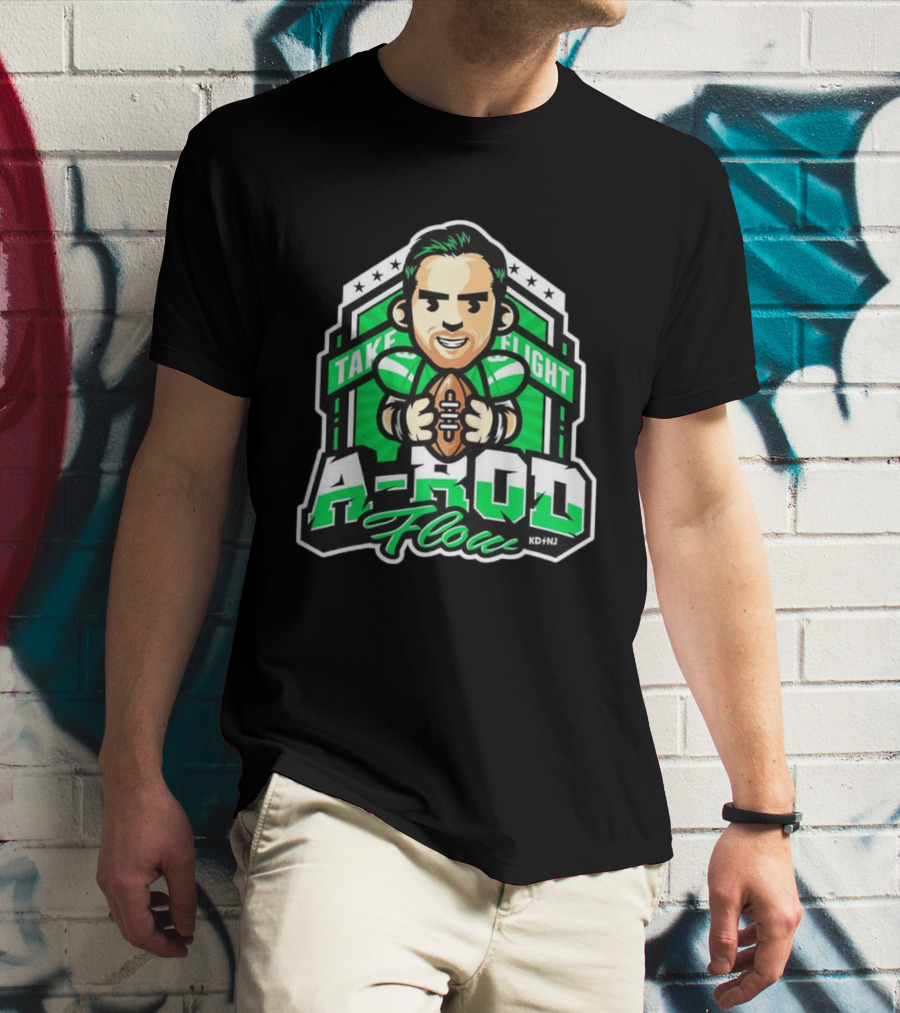 New York Jets Aaron Rodgers Take Flight A Rod Flow T-Shirt