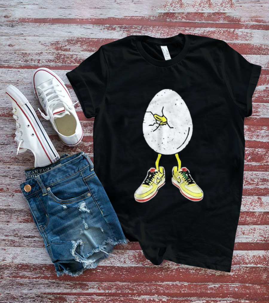 Oregon Football Fit For Flight Go Ducks Egg Cracked Sneakers Retro Nike T-Shirt