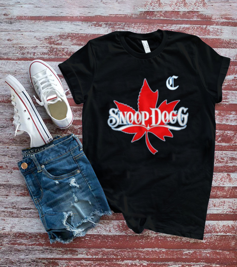 Snoop Dogg 2024 Cali To Canada Tour Schedule Date List Red Maple Leaf T-Shirt