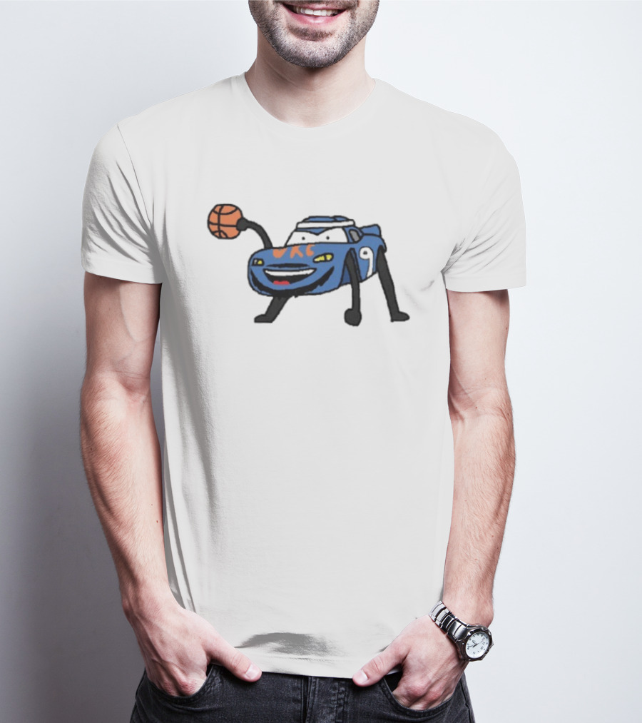 Alex Cars Russo Alex Caruso OKC Thunder Basketball Cartoon T-Shirt