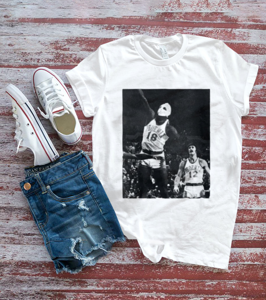 Curtis Perry Wearing Hockey Mask During Phoenix Suns NBA Game T-Shirt