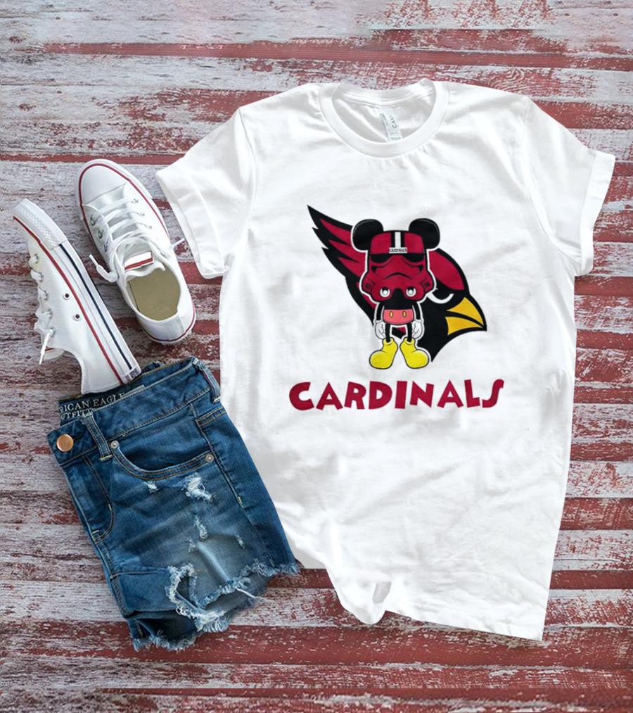Arizona Cardinals Mickey Mouse Stormtrooper T-Shirt