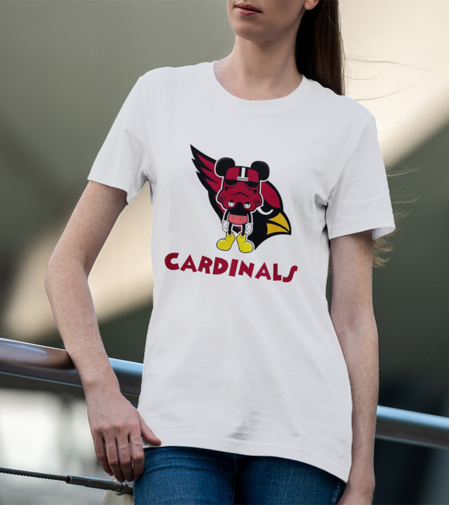 Arizona Cardinals Mickey Mouse Stormtrooper T-Shirt