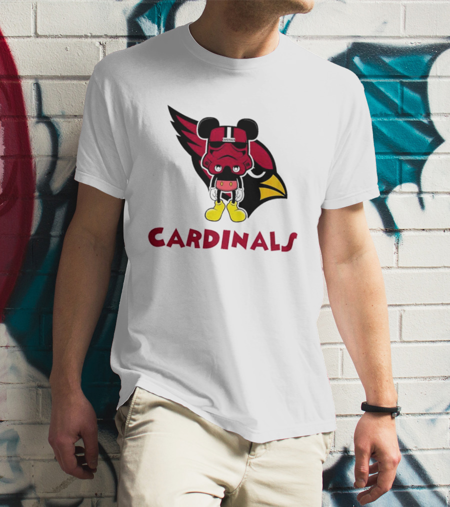 Arizona Cardinals Mickey Mouse Stormtrooper T-Shirt
