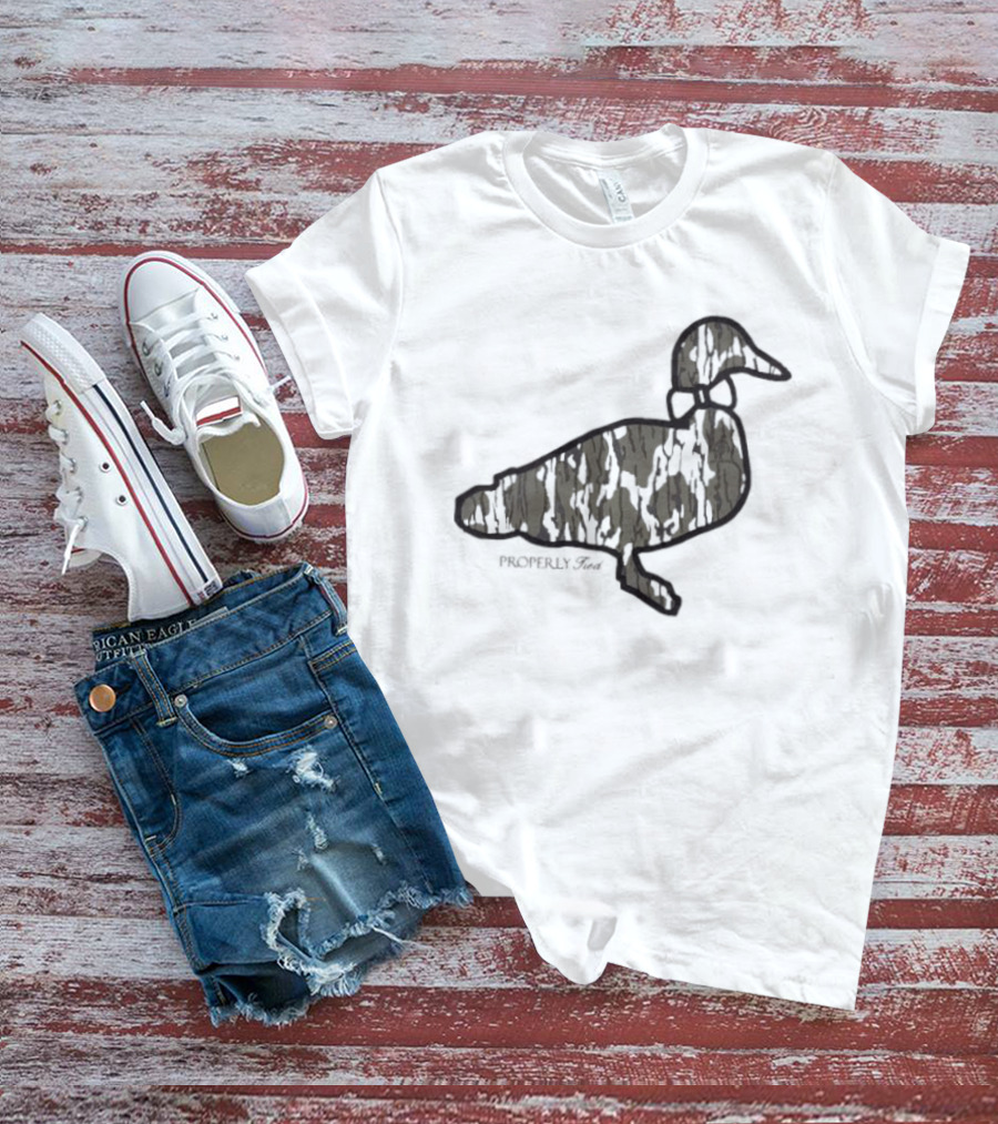 Duck Silhouette Camo Wildlife T-Shirt