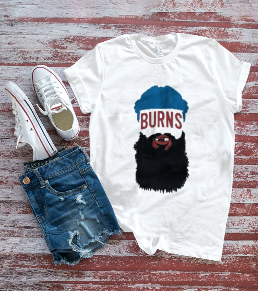 Brent Burns Beard Blue And Red Text Colorado Hockey Fan T-Shirt