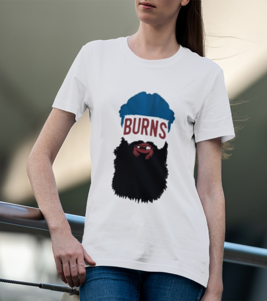 Brent Burns Beard Blue And Red Text Colorado Hockey Fan T-Shirt