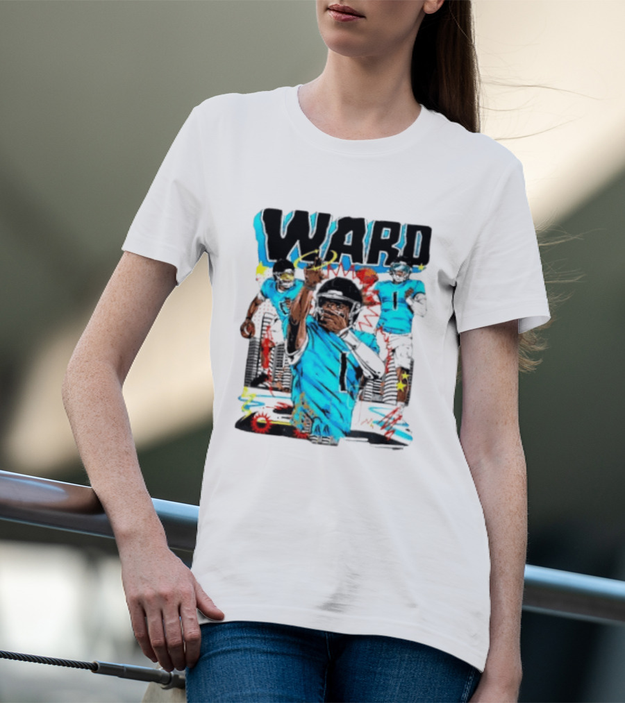 Tennessee Titans Ward Player Cartoon Comic T-Shirt