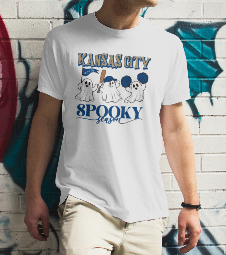 Kansas City Royals Spooky Season Ghosts Baseball Halloween T-Shirt