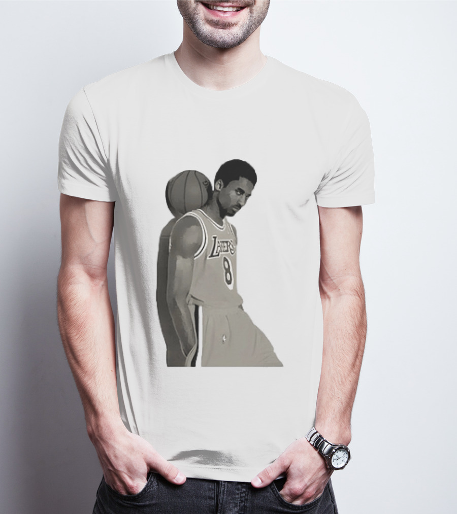 Kobe Bryant LA Lakers NBA Legend Iconic Number 8 T-Shirt