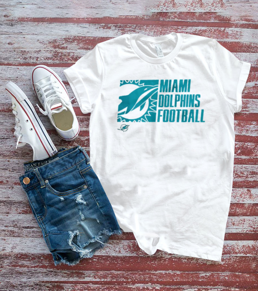 Miami Dolphins Football Fan Apparel Post Game Wear T-Shirt
