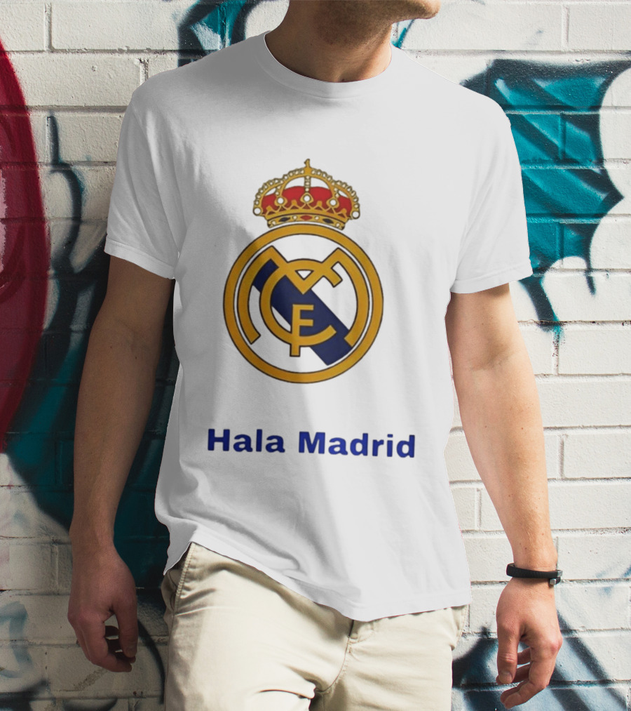 Hala Madrid Real Madrid CF Crest Spain Football Club T-Shirt