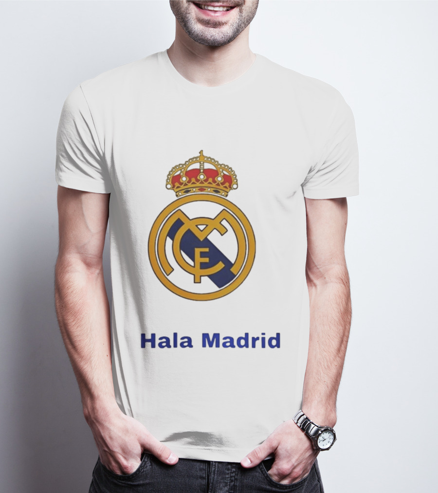 Hala Madrid Real Madrid CF Crest Spain Football Club T-Shirt