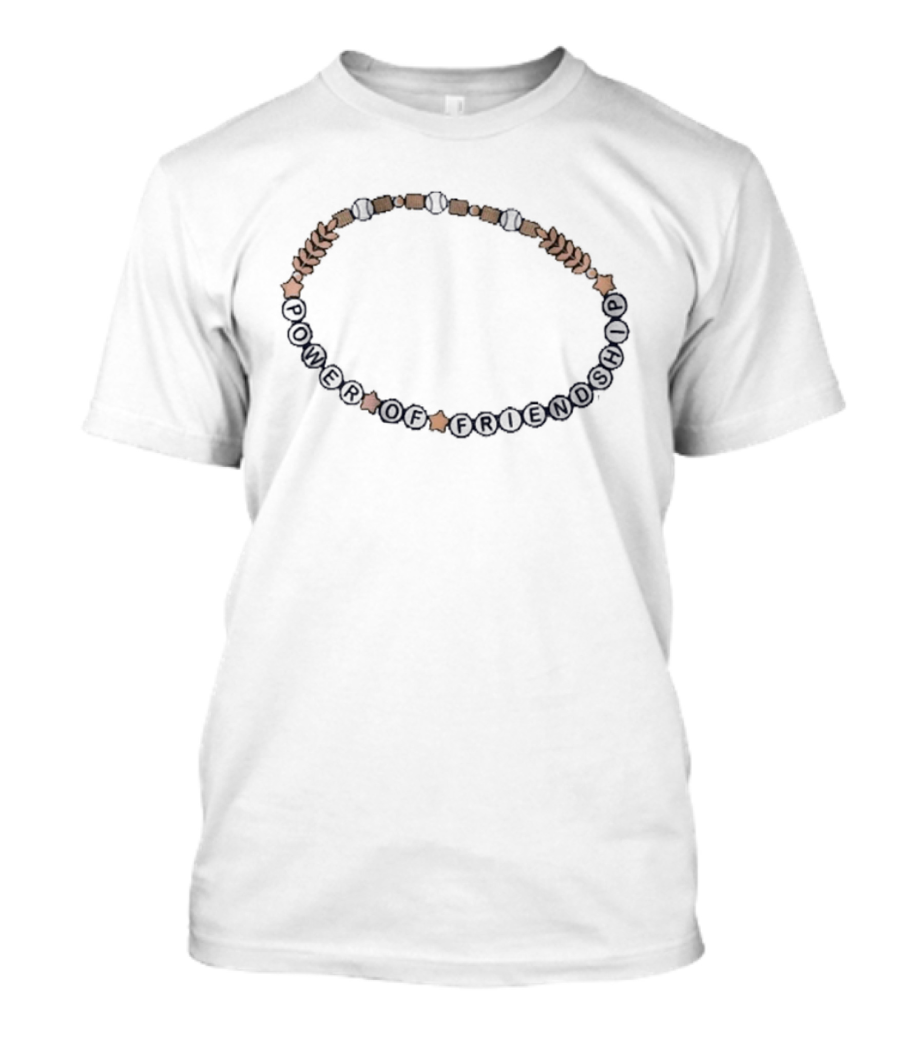 Milwaukee Brewers The Power Of Friendship Baseball Bracelet T-Shirt