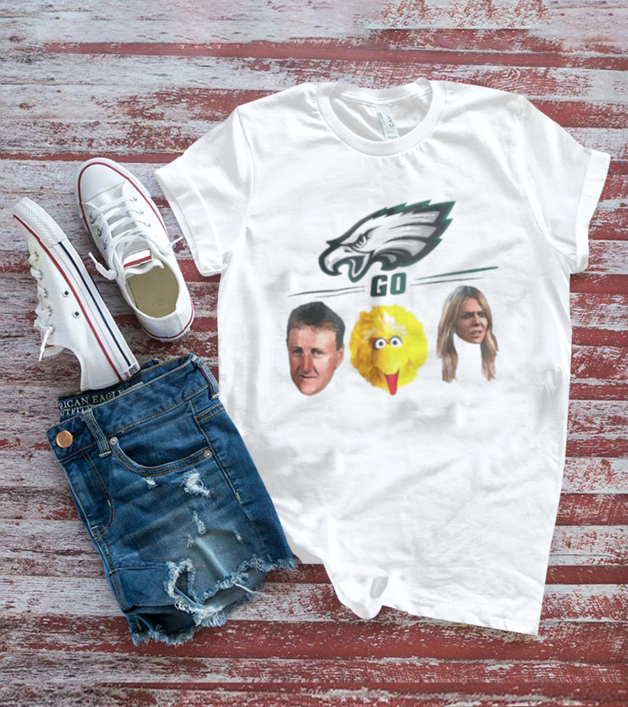 Philadelphia Eagles Go Birds Larry Bird Big Bird The Bird T-Shirt