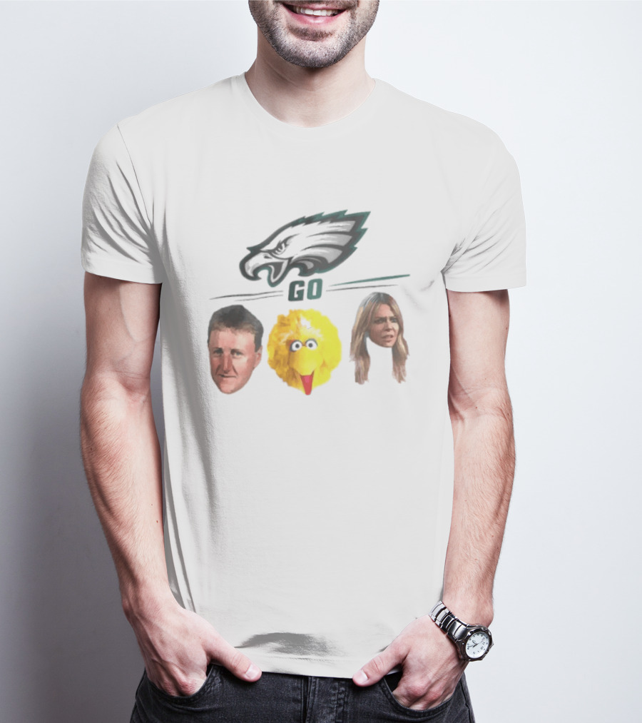 Philadelphia Eagles Go Birds Larry Bird Big Bird The Bird T-Shirt