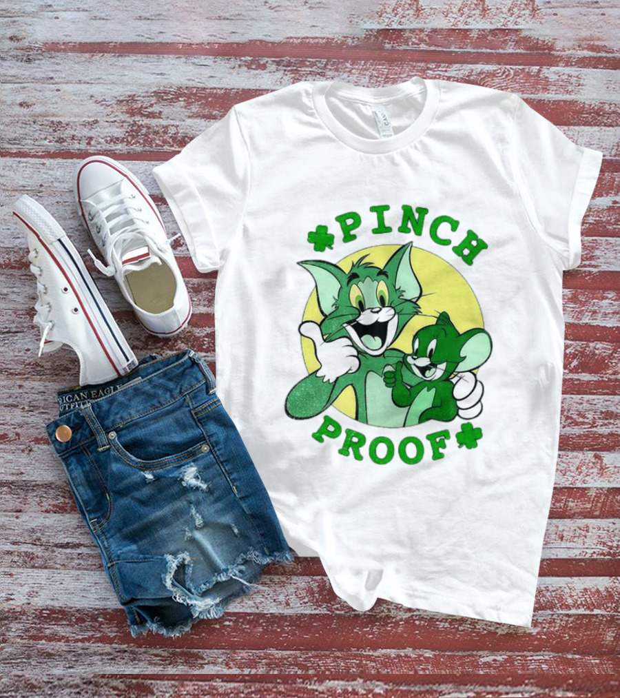 Tom And Jerry Pinch Proof St. Patrick's Day Celebration T-Shirt