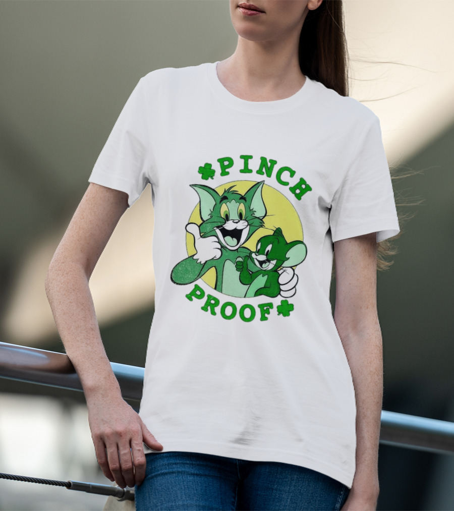 Tom And Jerry Pinch Proof St. Patrick's Day Celebration T-Shirt