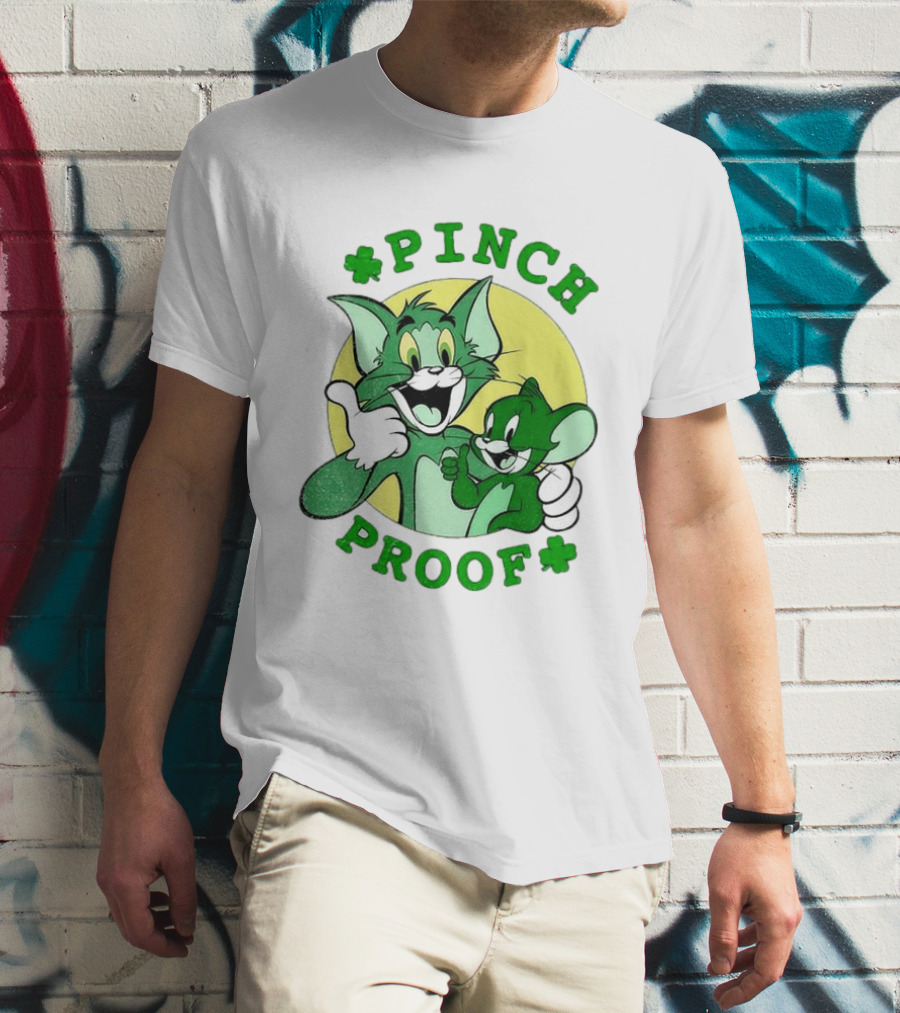 Tom And Jerry Pinch Proof St. Patrick's Day Celebration T-Shirt
