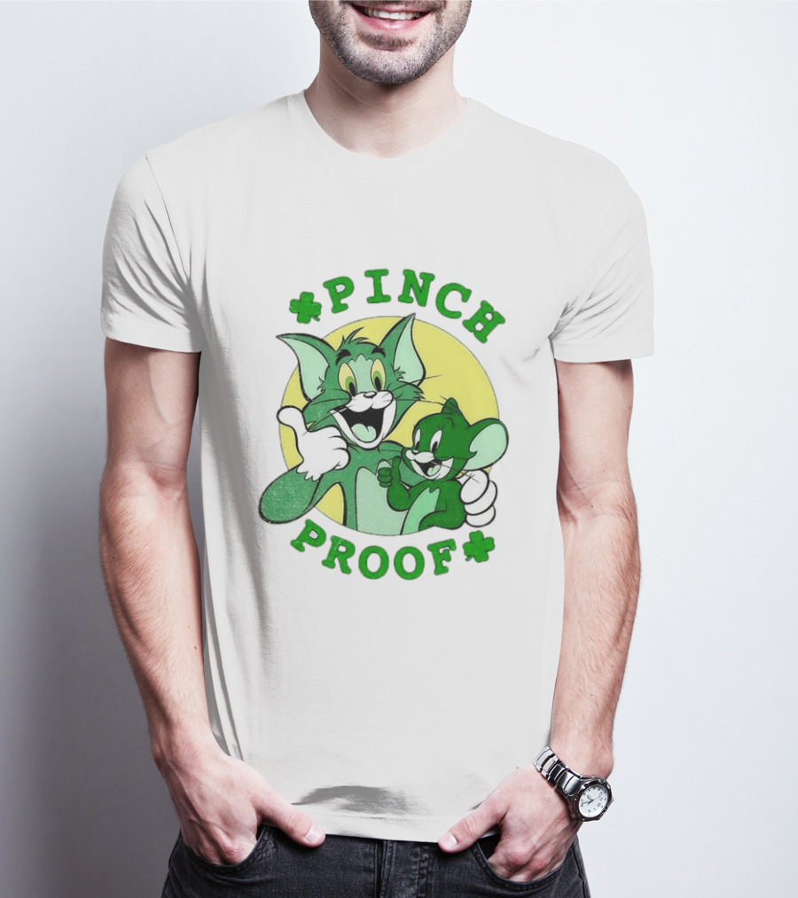 Tom And Jerry Pinch Proof St. Patrick's Day Celebration T-Shirt