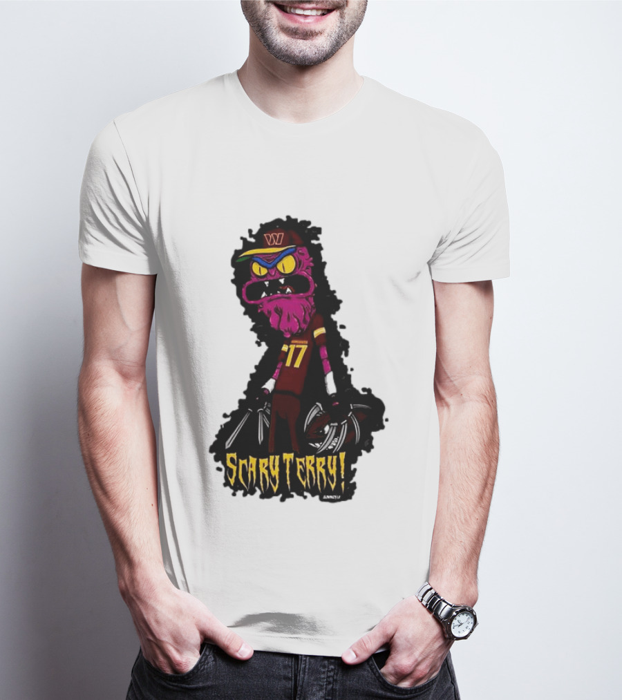 Washington Commanders Scary Terry McLaurin 17 Terrifying Terry T-Shirt