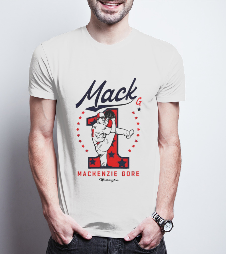Mack G Washington Nationals Mackenzie Gore Baseball Stars T-Shirt