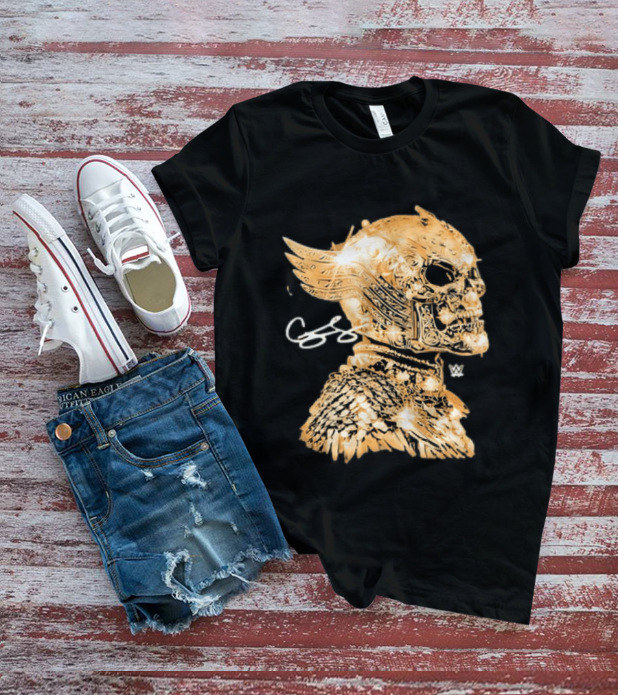 WWE Cody Rhodes American Nightmare Golden Skull T-Shirt