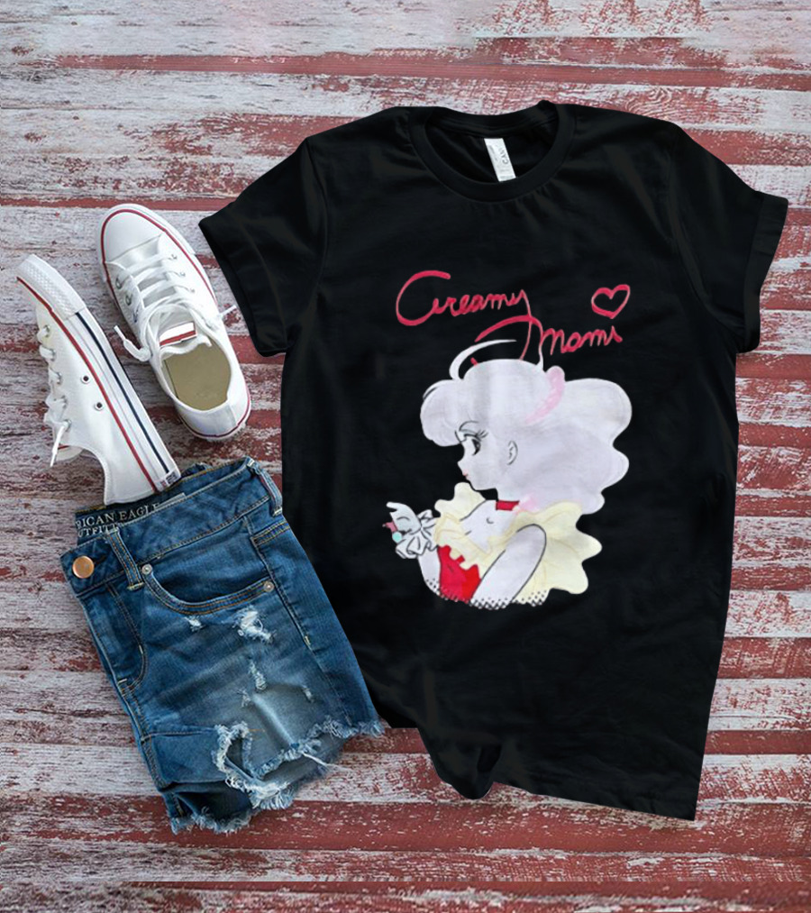 Magical Angel Creamy Mami Anime Character With Heart And Butterfly T-Shirt