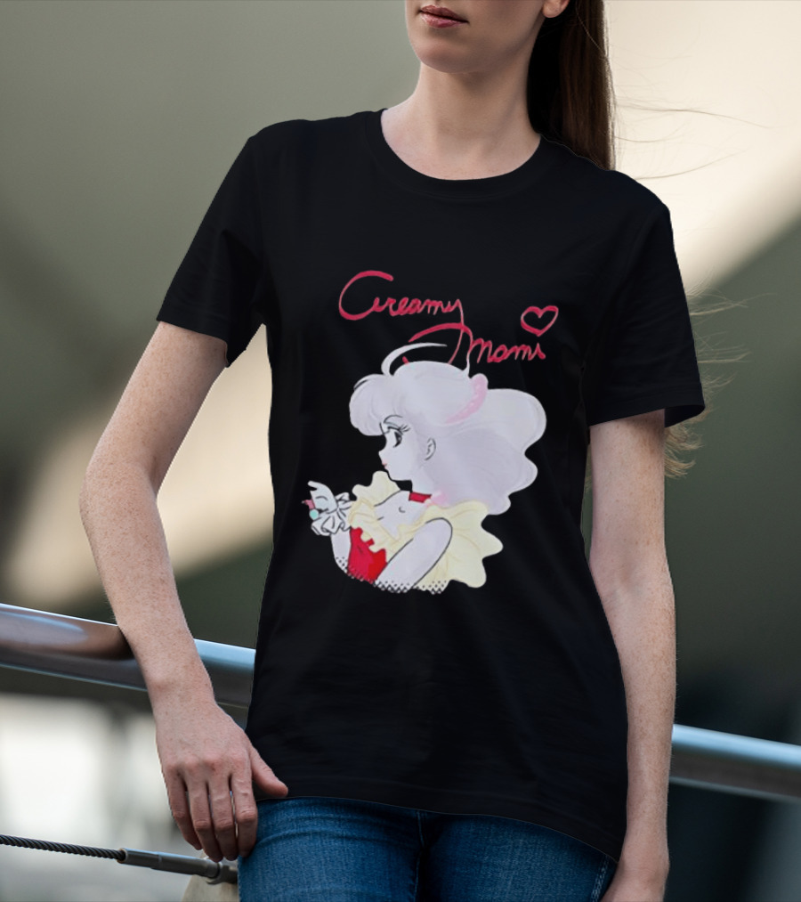 Magical Angel Creamy Mami Anime Character With Heart And Butterfly T-Shirt