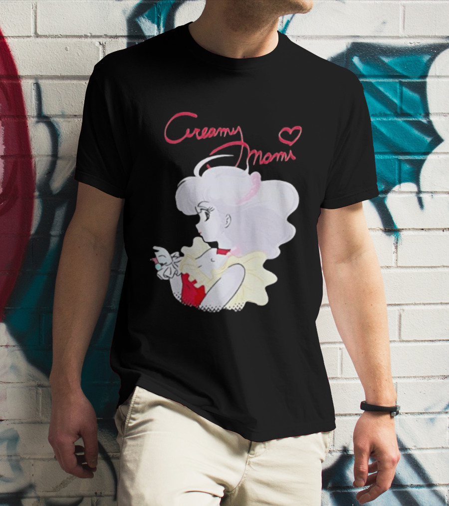 Magical Angel Creamy Mami Anime Character With Heart And Butterfly T-Shirt